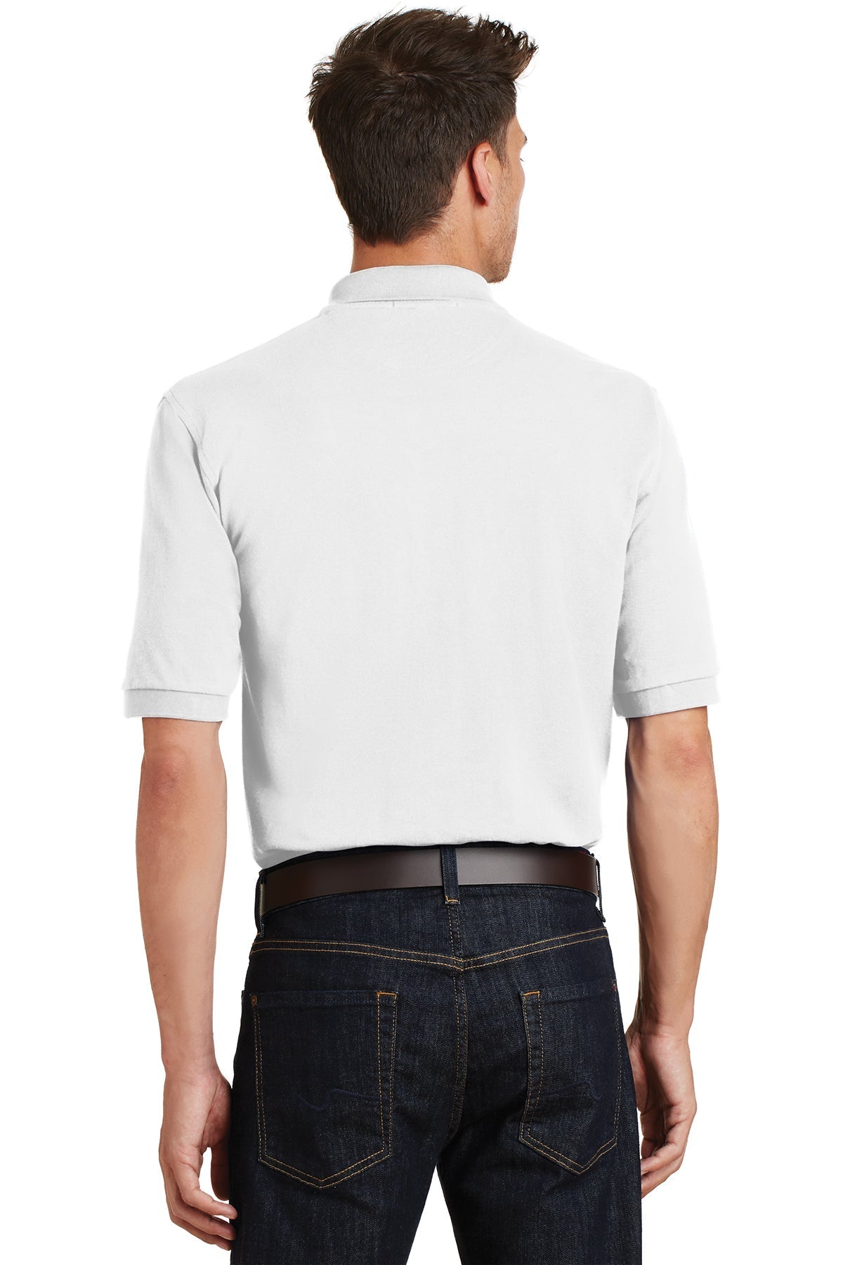 Port Authority Heavyweight Customized Cotton Pique Polos with Pocket, White [Hagen Group]