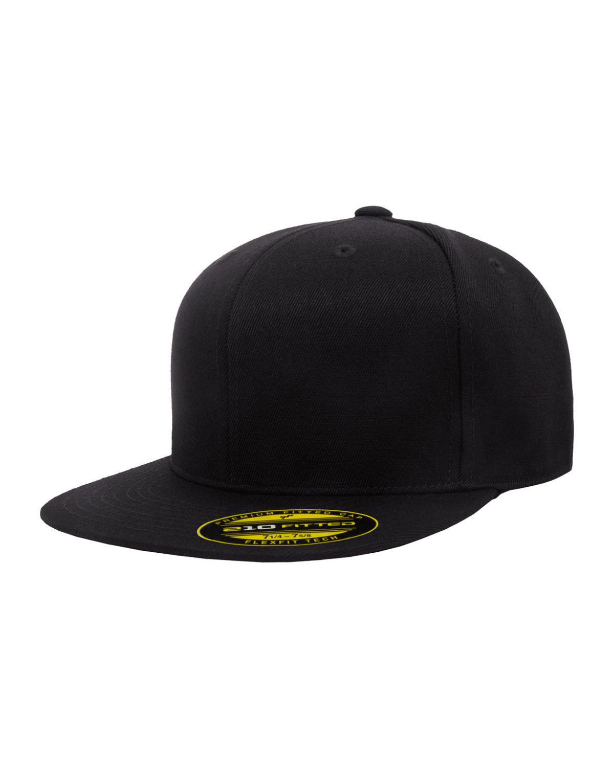 Flexfit Premium 210 Fitted Customized Caps, Black [Soundhound AI]