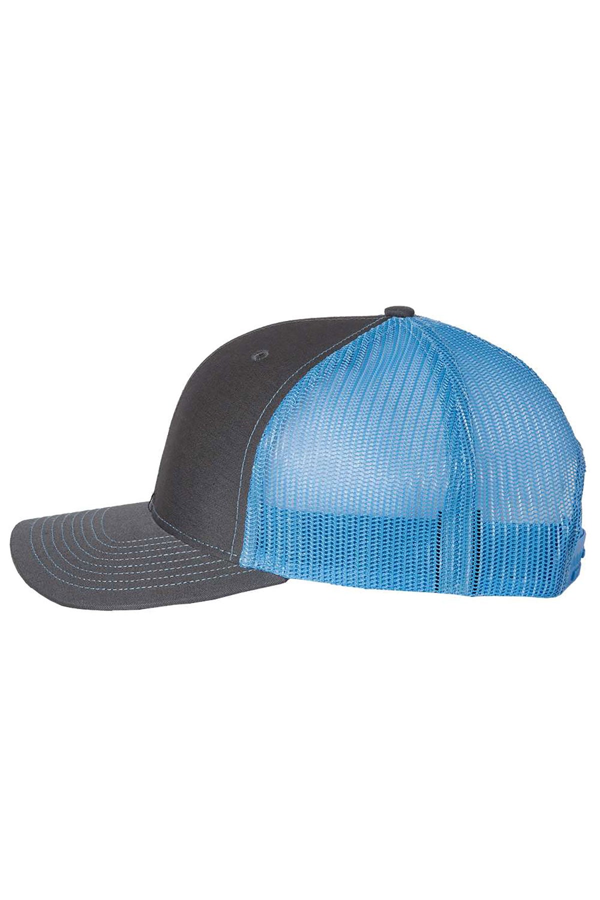 Richardson Snapback Trucker Cap, Charcoal Columbia Blue [Black Diamond Realty]