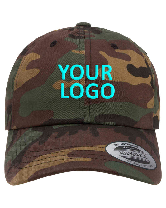 Yupoong Adult Low-Profile Cotton Twill Dad Cap 6245CM GREEN CAMO