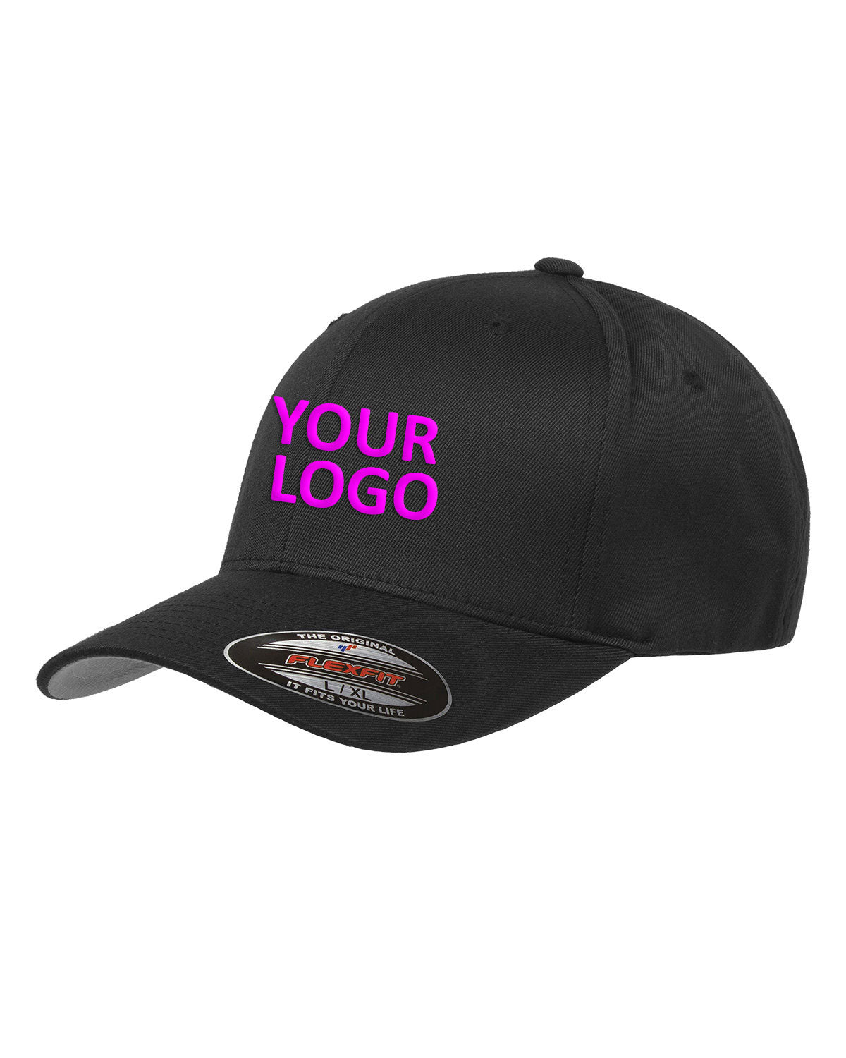 Flexfit Wooly 6-Panel Customized Caps, Black [Harris & Associates]