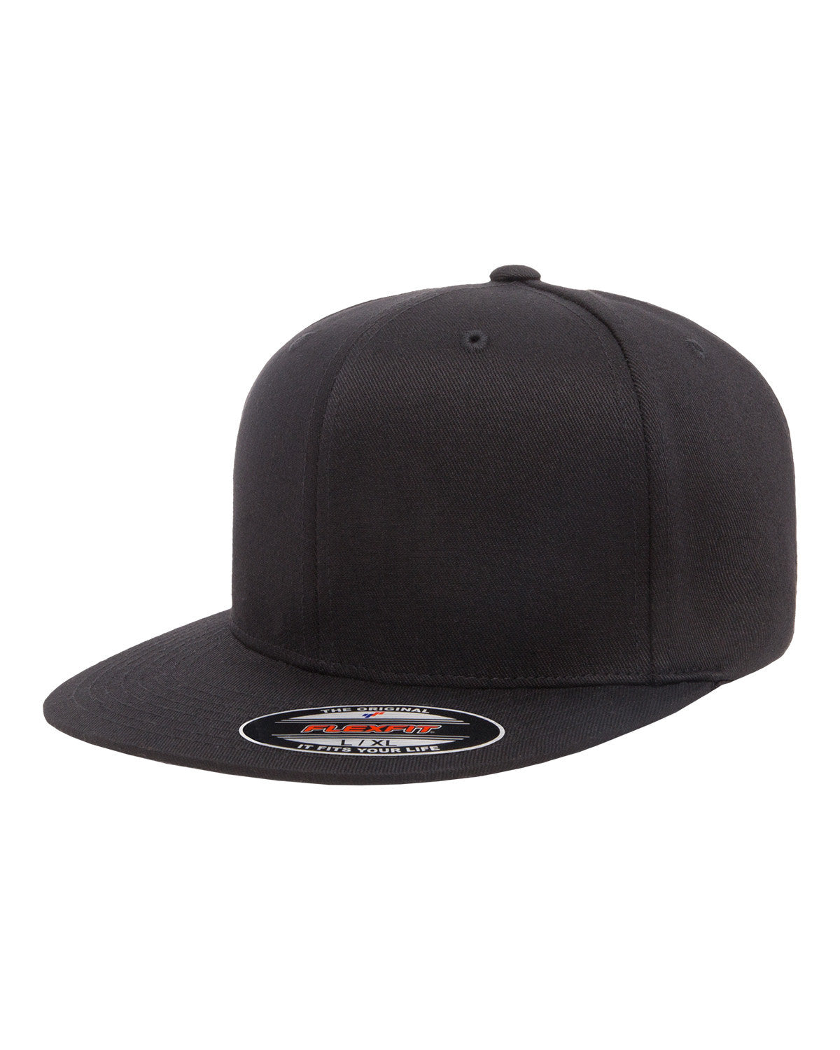 Flexfit Wooly Twill Pro Baseball Customized Caps, Black [LeVecke]