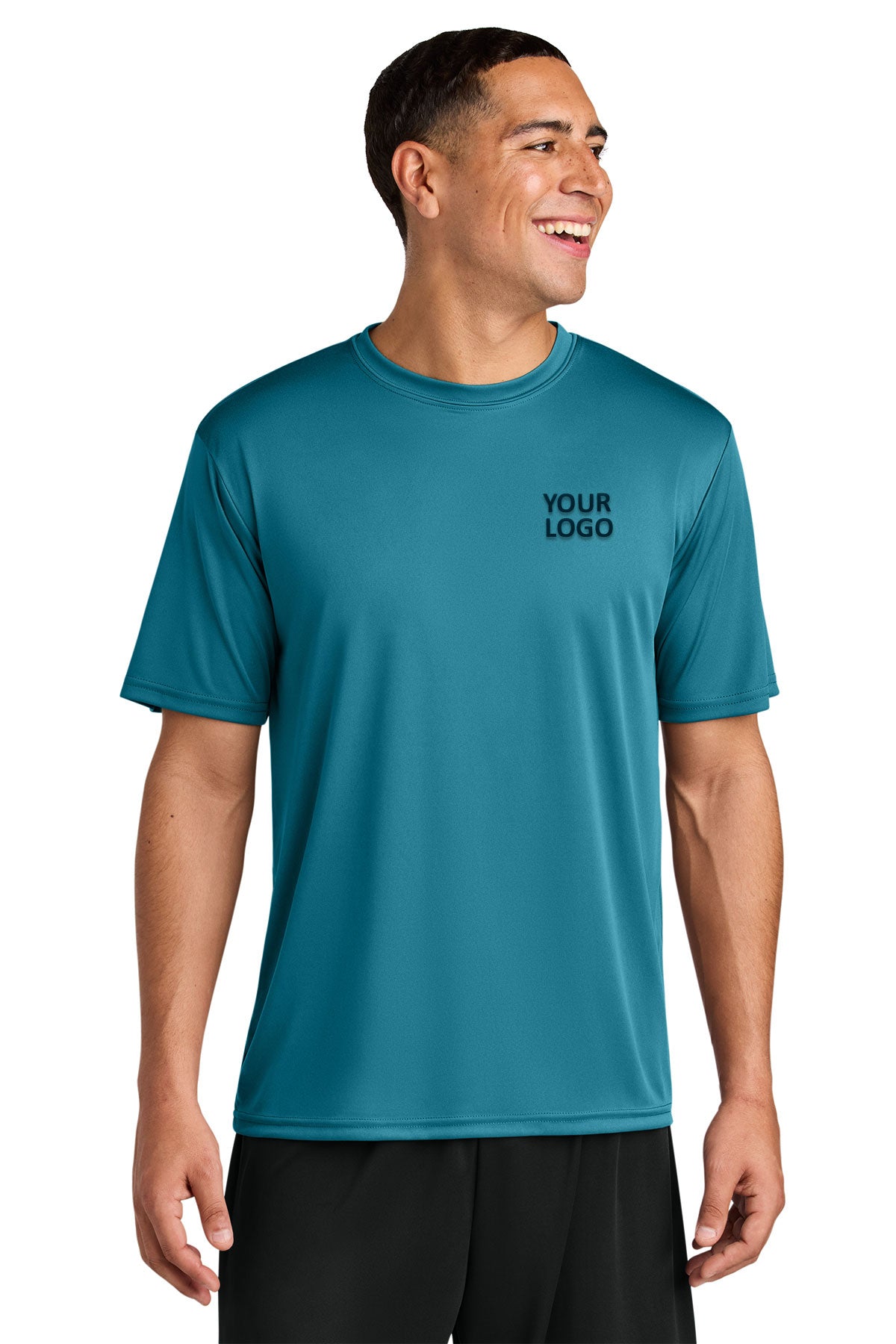 A4 Cooling Performance Custom Short Sleeve Tee's, Teal [DoD]