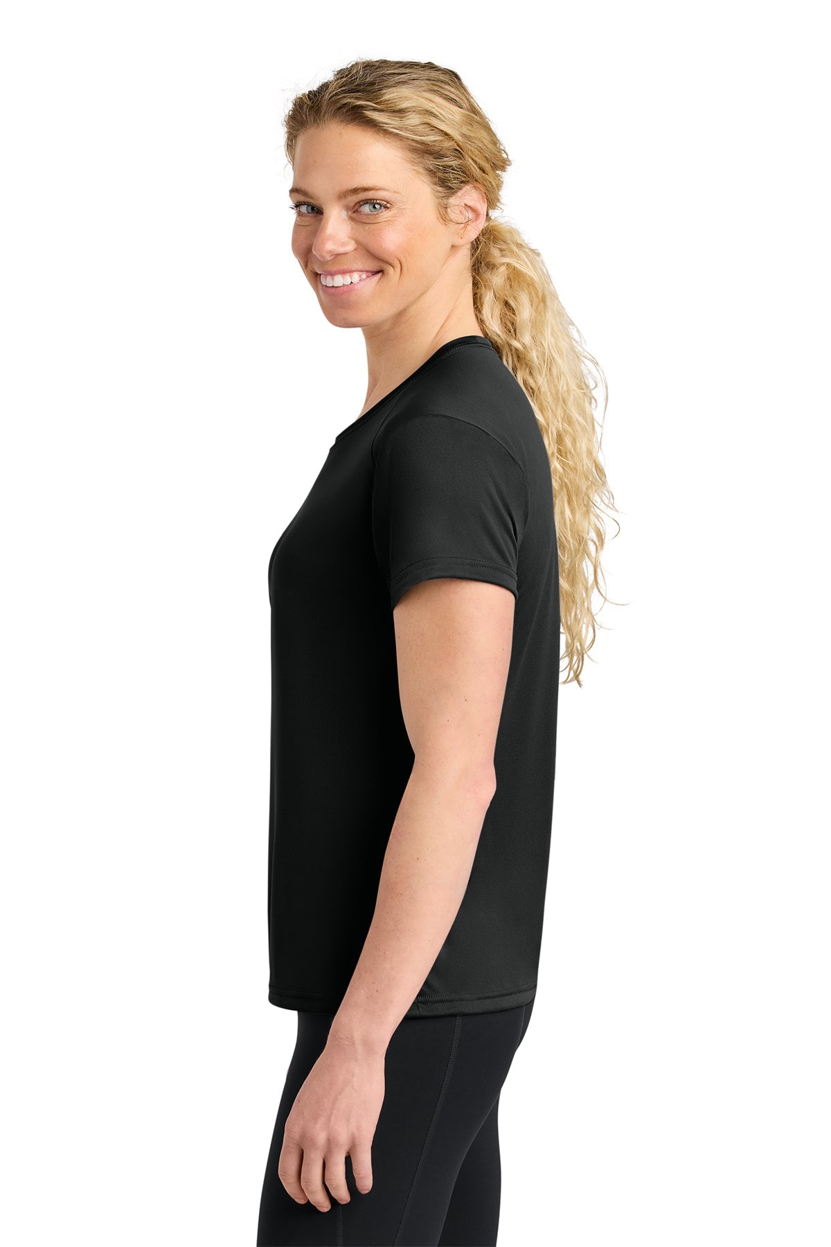 A4 Women’s Cooling Performance Custom Short Sleeve Tee's, Black [FCCC/Civitek]