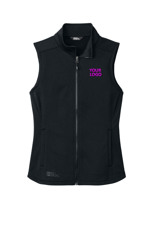 Eddie Bauer Smooth Mid Layer Custom Fleece Vests, Black