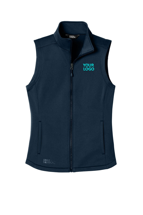 Eddie Bauer Smooth Mid Layer Custom Fleece Vests, River Blue Navy