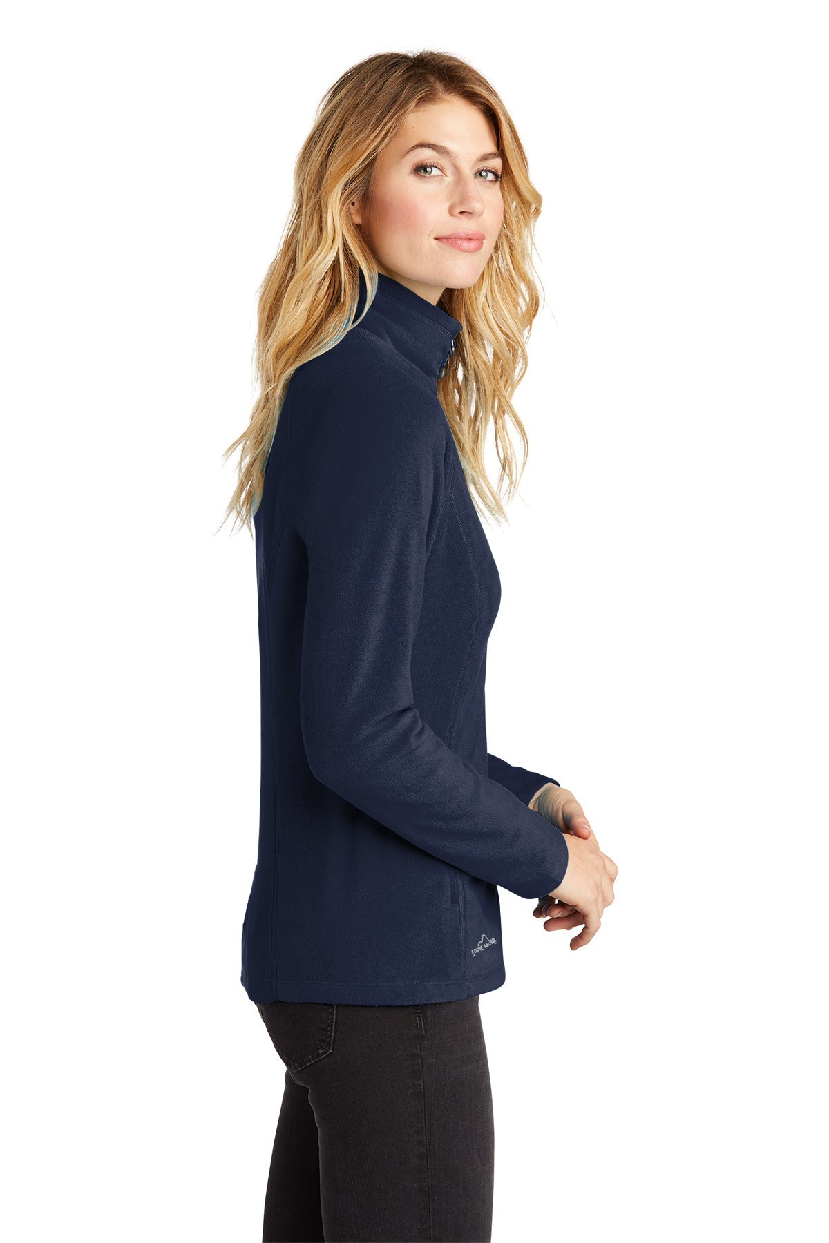 Eddie Bauer Ladies Custom Microfleece Jackets, Navy [Sherpa LLC]