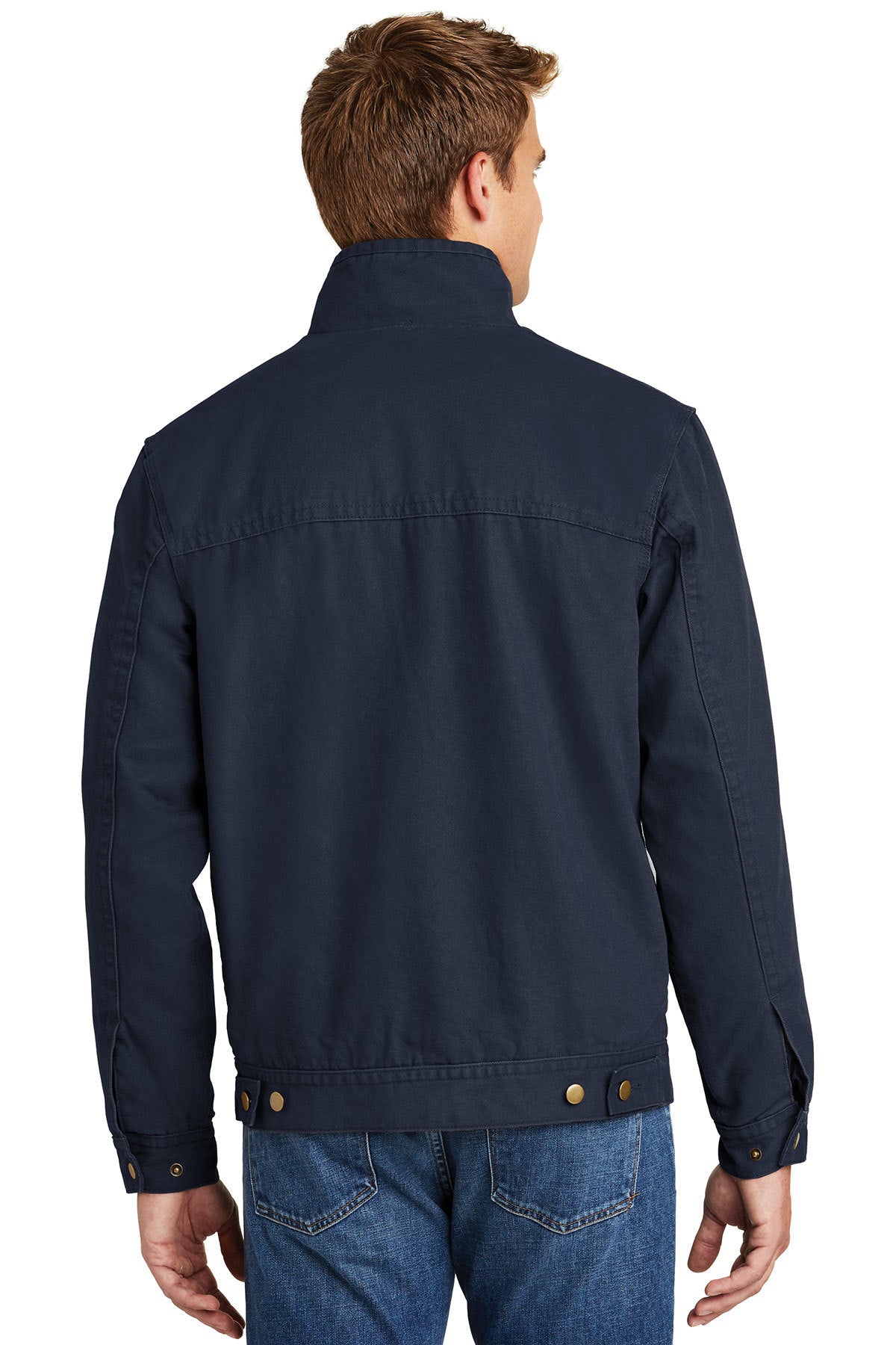 CornerStone Washed Duck Flannel-Lined Jacket, Navy [Labenz & Associates]