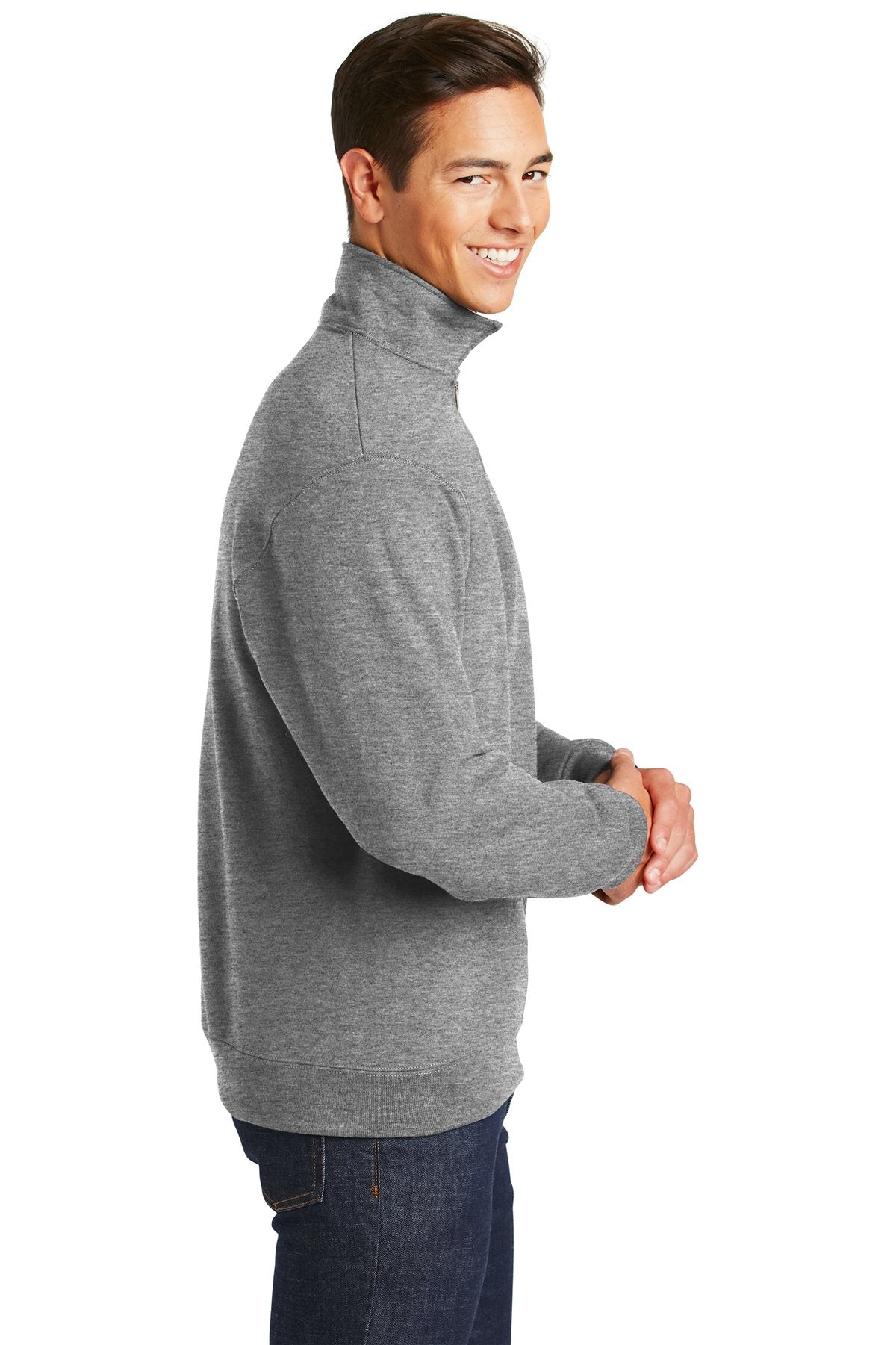 Jerzees Super Sweats NuBlend 1/4-Zip Sweatshirt with Cadet Collar 4528M Oxford [Sherpa LLC]
