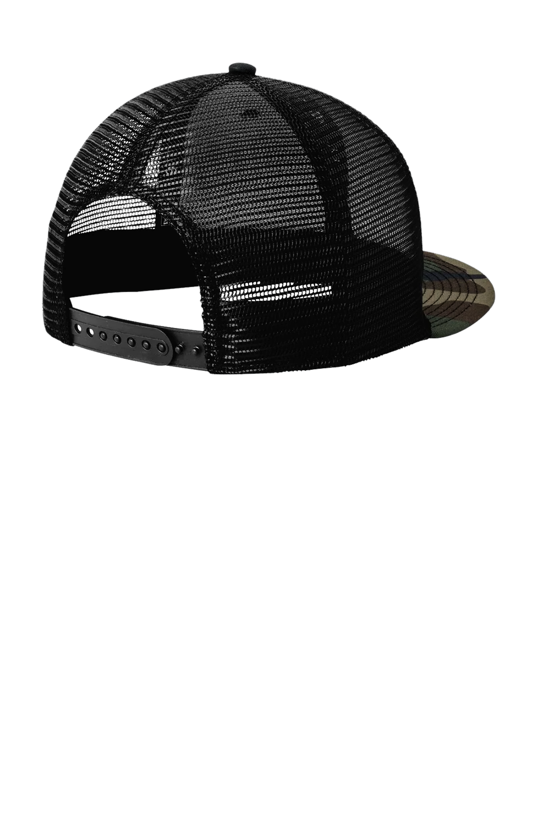 New Era Standard Fit Trucker Cap, Camo/ Black [Stratolaunch]