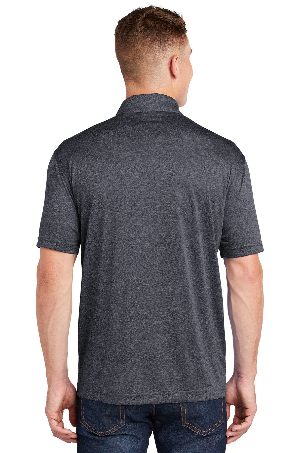 Sport-Tek Heather Contender Polo, Graphite Heather [Black Diamond Realty]