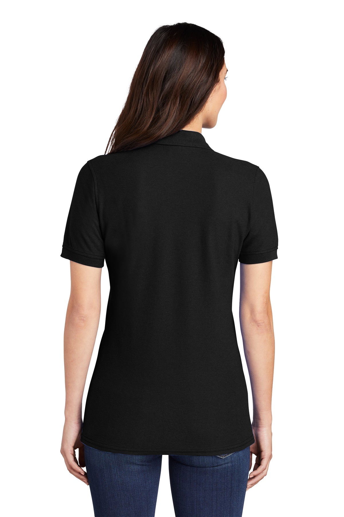 Port & Company Ladies Custom Pique Polos, Jet Black [TXO]