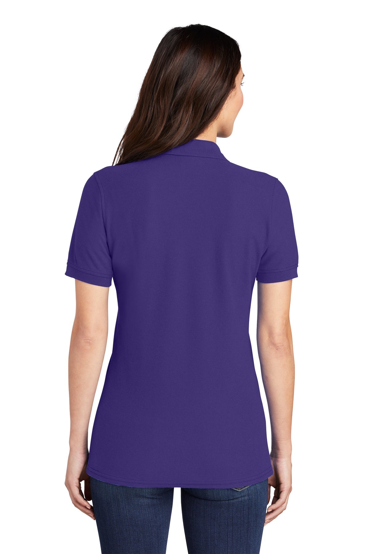Port & Company Ladies Branded Pique Polos, Purple [Visit Jackson]