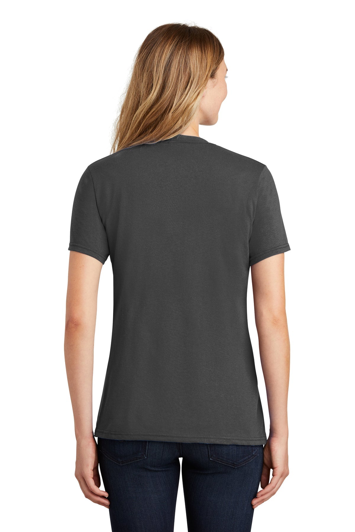 Port & Company Ladies Branded Core Blend Tee's, Charcoal [Fooda]