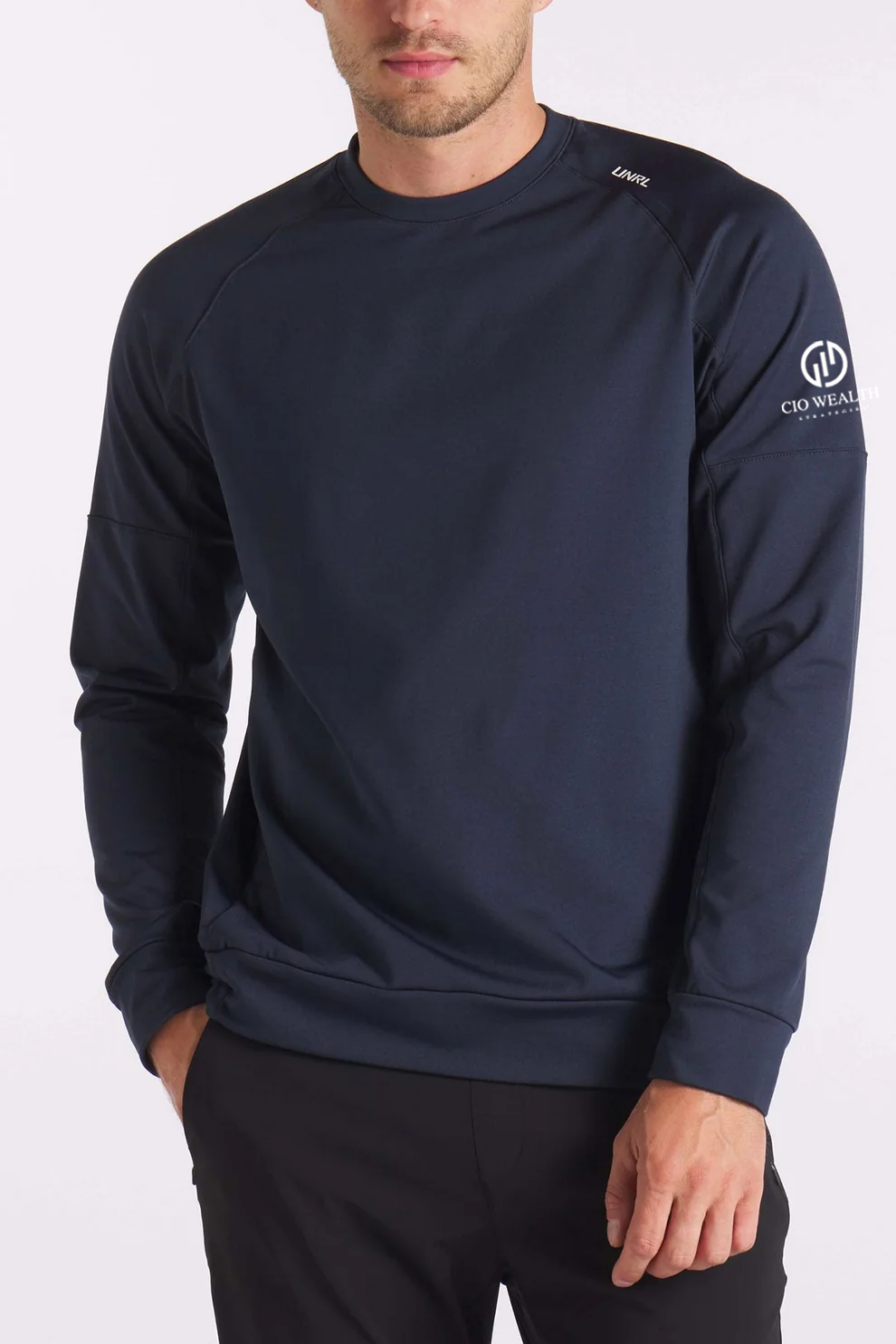 UNRL Crossover Crewneck, Navy [CIO Wealth Strategies]
