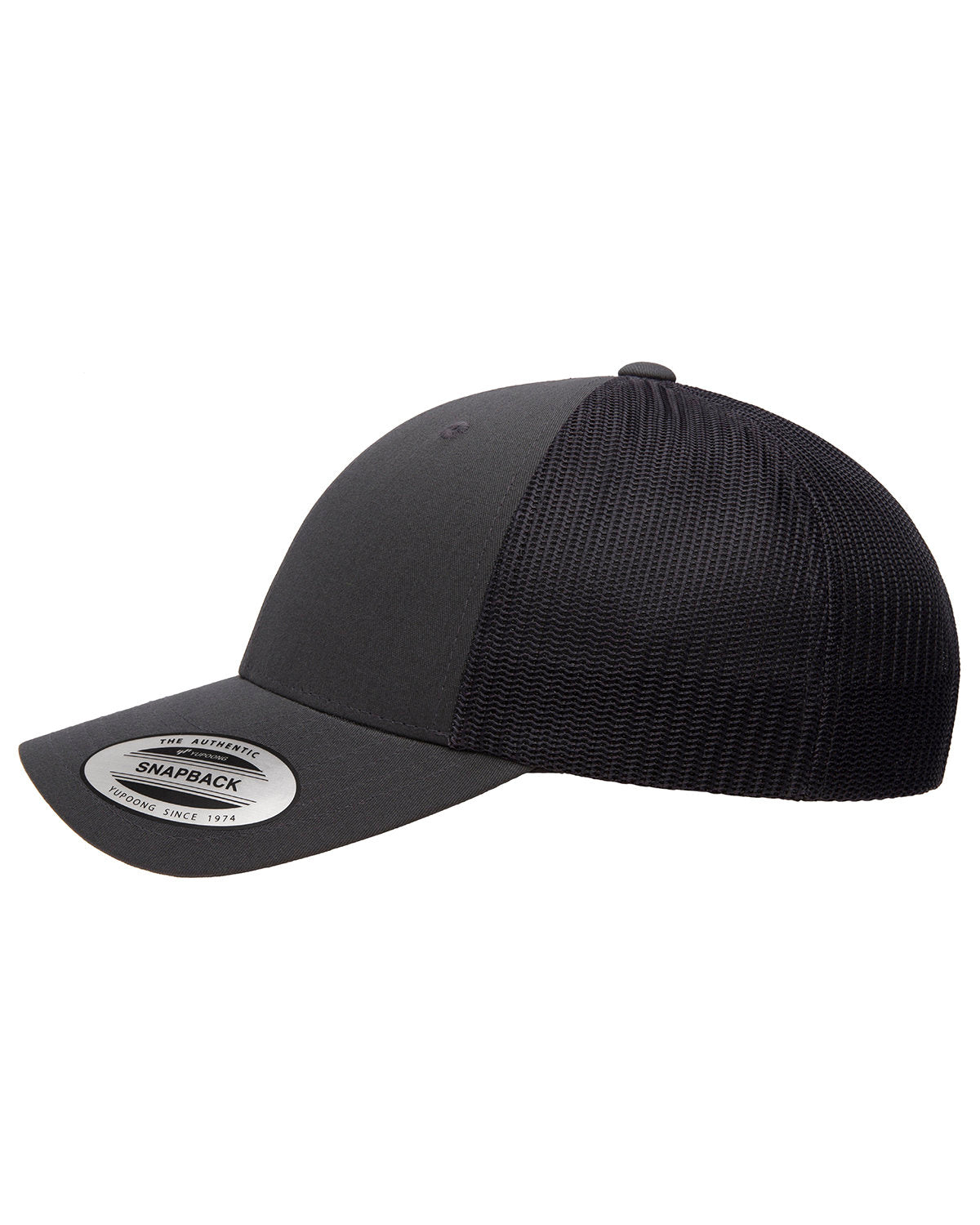 Yupoong Classic Low Profile Custom Trucker Caps, Charcoal