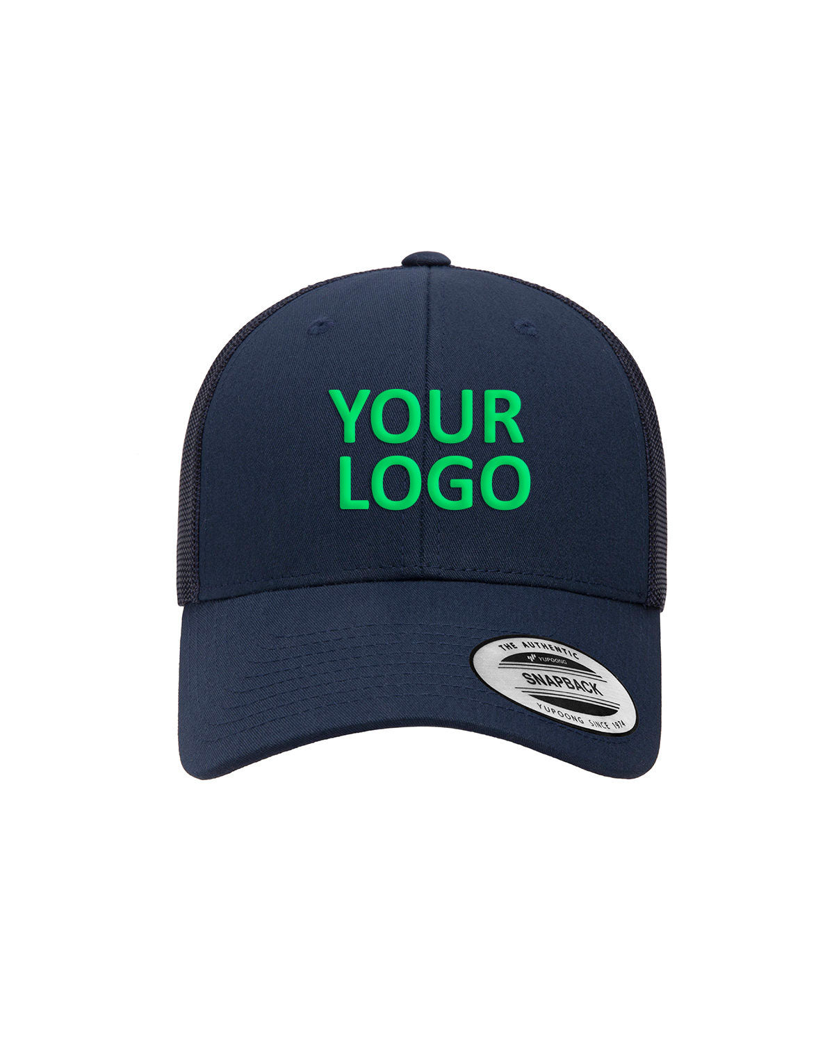 Yupoong Classic Low Profile Custom Trucker Caps, Navy