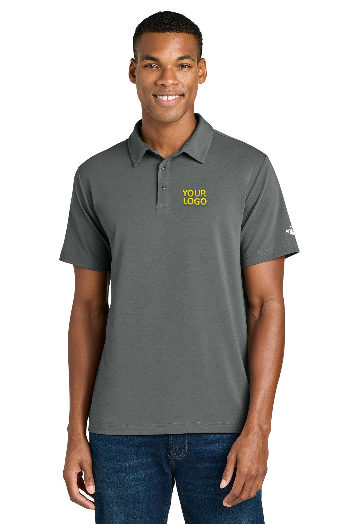 The North Face Canyon Crest Custom Polos, Smoked Pearl Grey