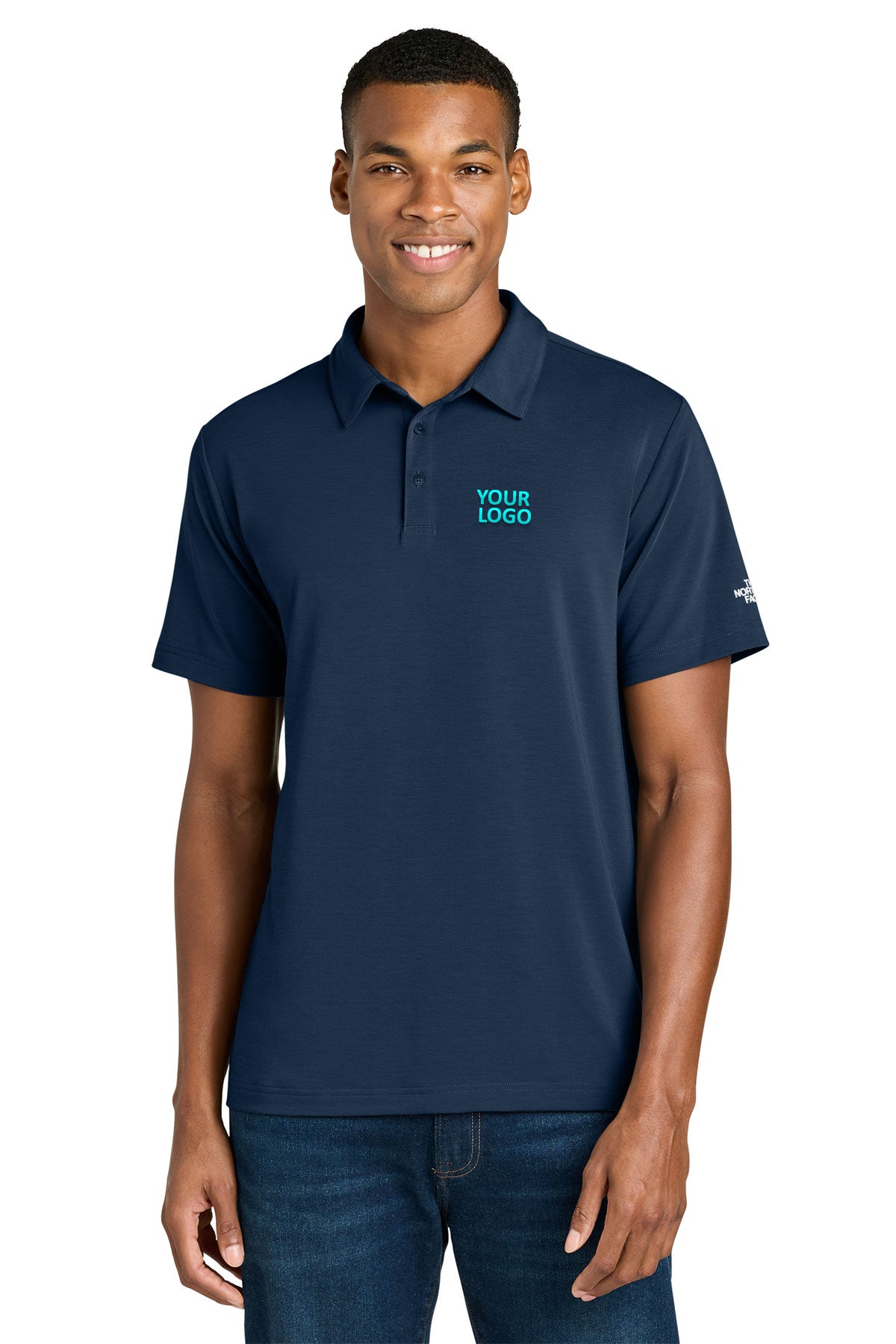 The North Face Canyon Crest Custom Polos, Summit Navy [Technical Development Corporation]