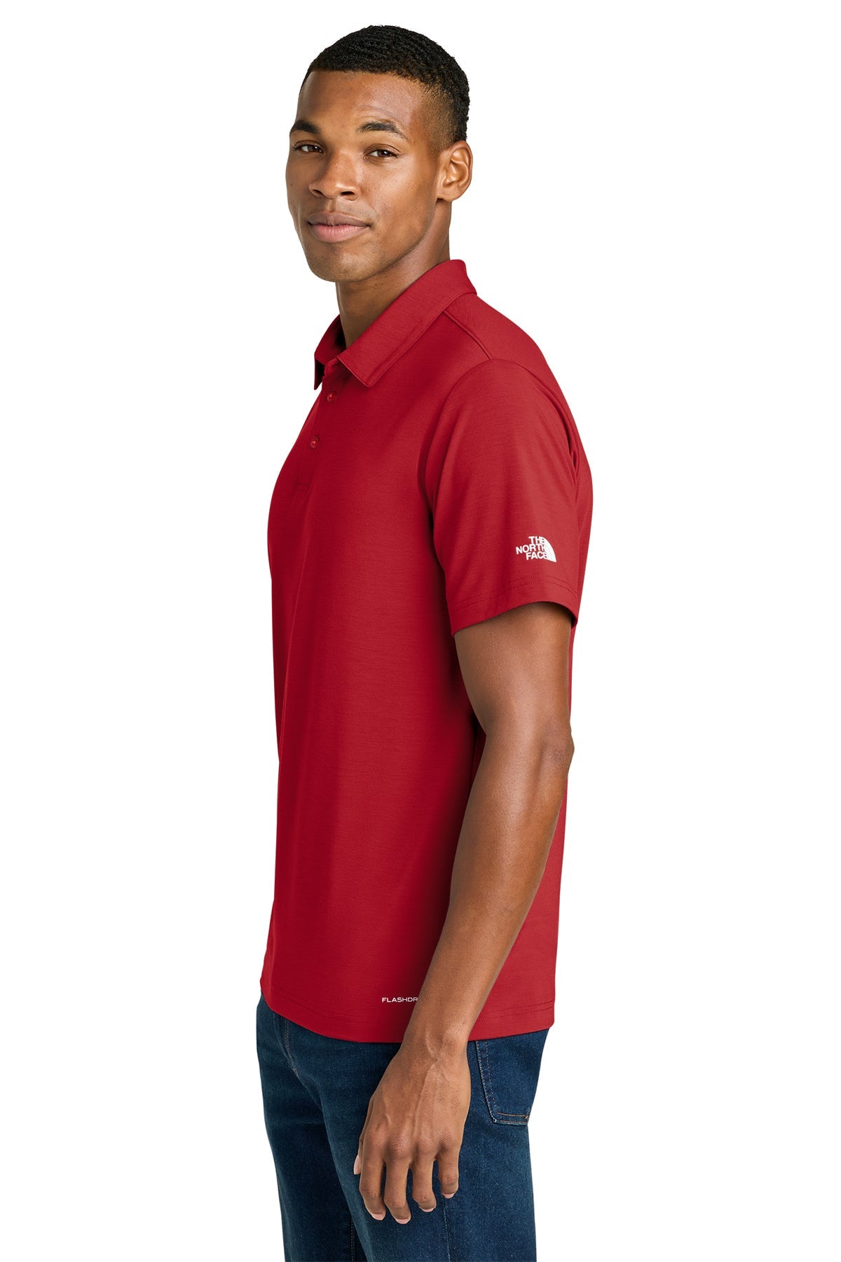 The North Face Canyon Crest Custom Polos, TNF Red [Georgia Kickstart]