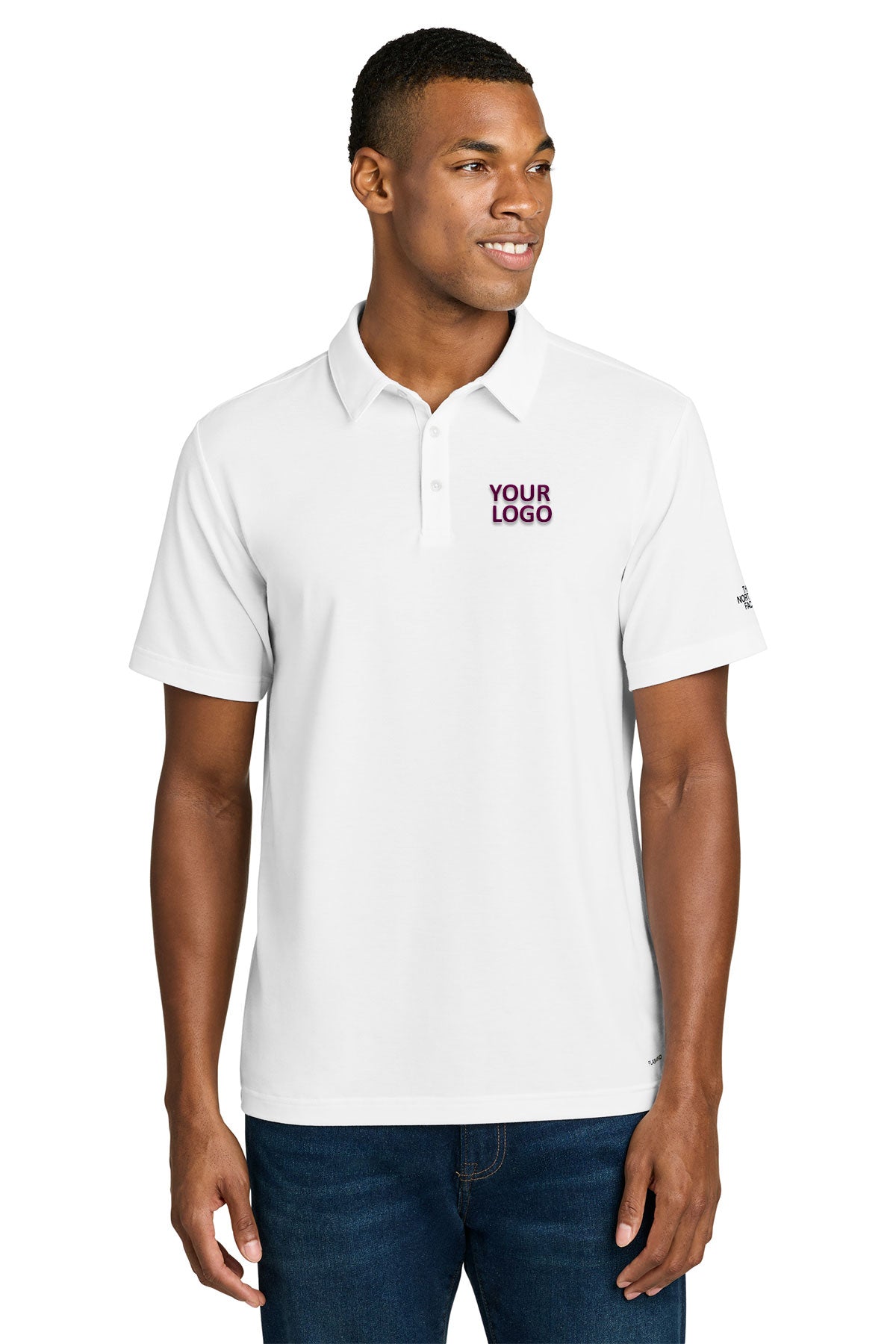 The North Face Canyon Crest Custom Polos, TNF White [County Commissioners Association of Pennsylvania]