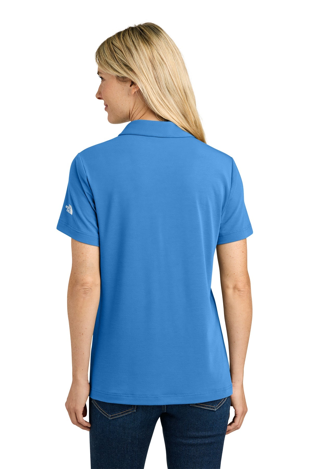 The North Face Womens Canyon Crest Custom Polos, Marina Blue