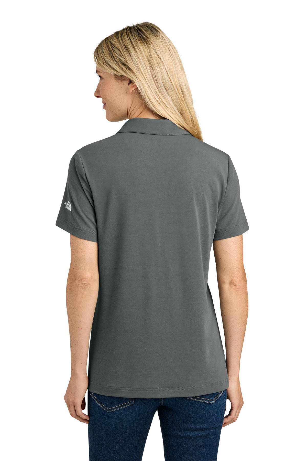The North Face Womens Canyon Crest Custom Polos, Smoked Pearl Grey