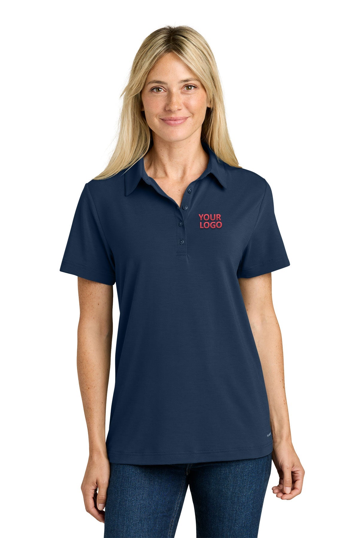 The North Face Womens Canyon Crest Custom Polos, Summit Navy