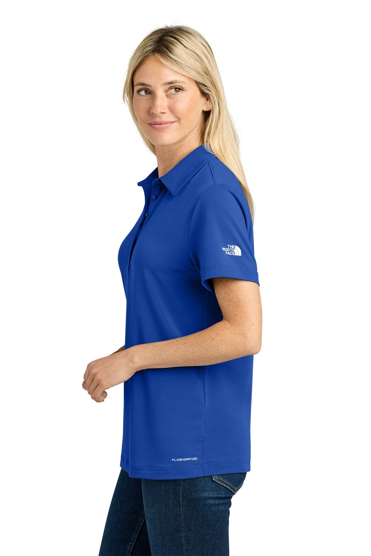 The North Face Womens Canyon Crest Custom Polos, TNF Blue