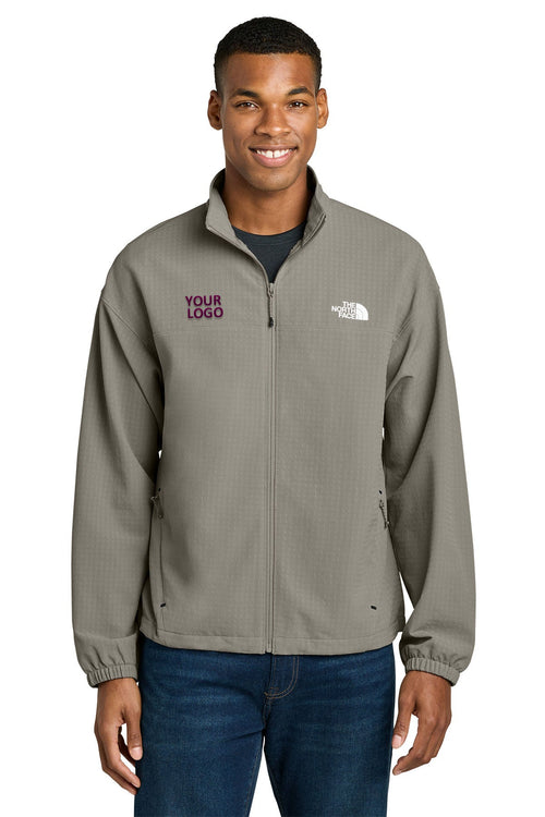 The North Face Womens Mountain Horizon Custom Jackets, Stone Slab Grey