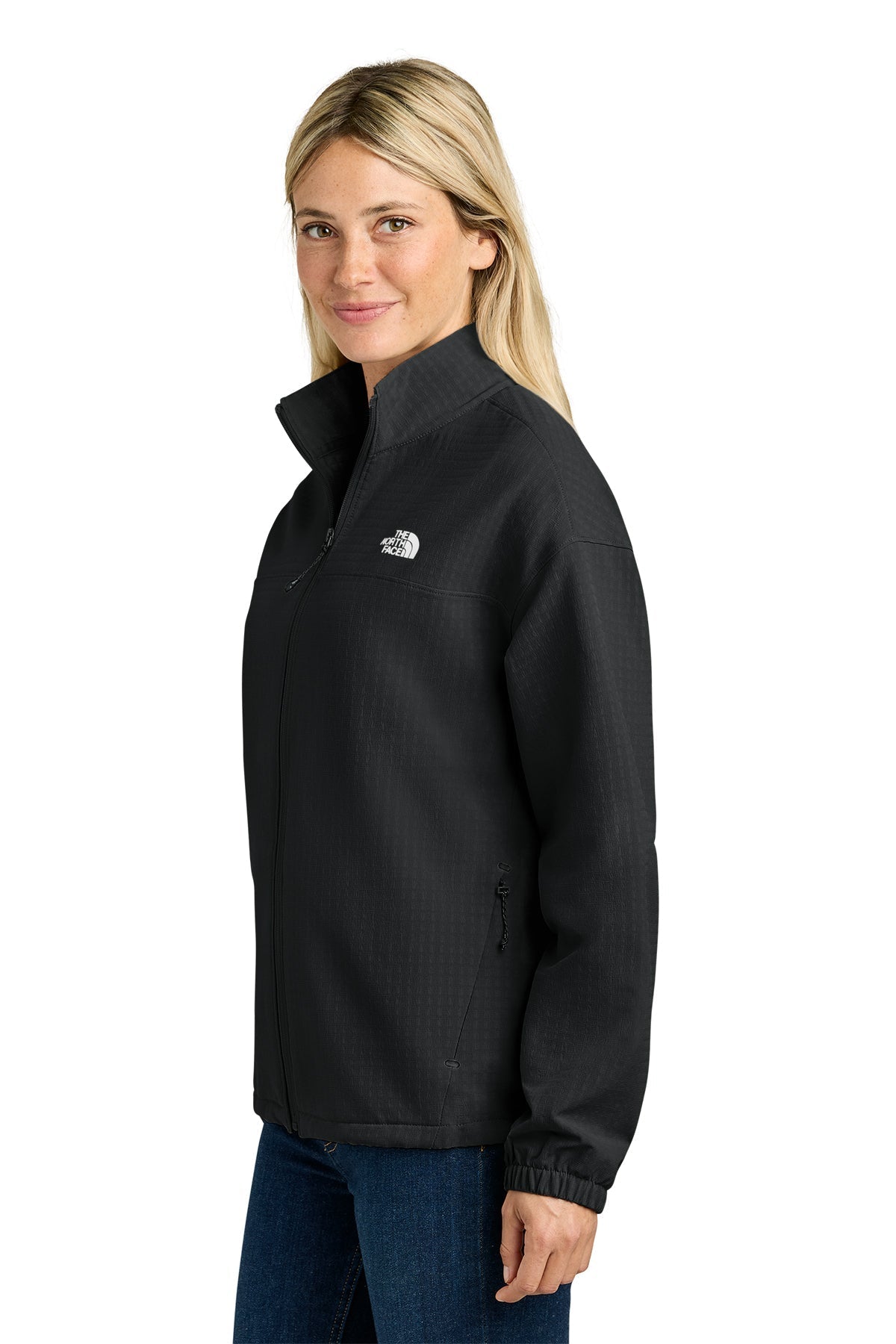 The North Face Womens Mountain Horizon Custom Jackets, TNF Black [Vision Electric and Systems]