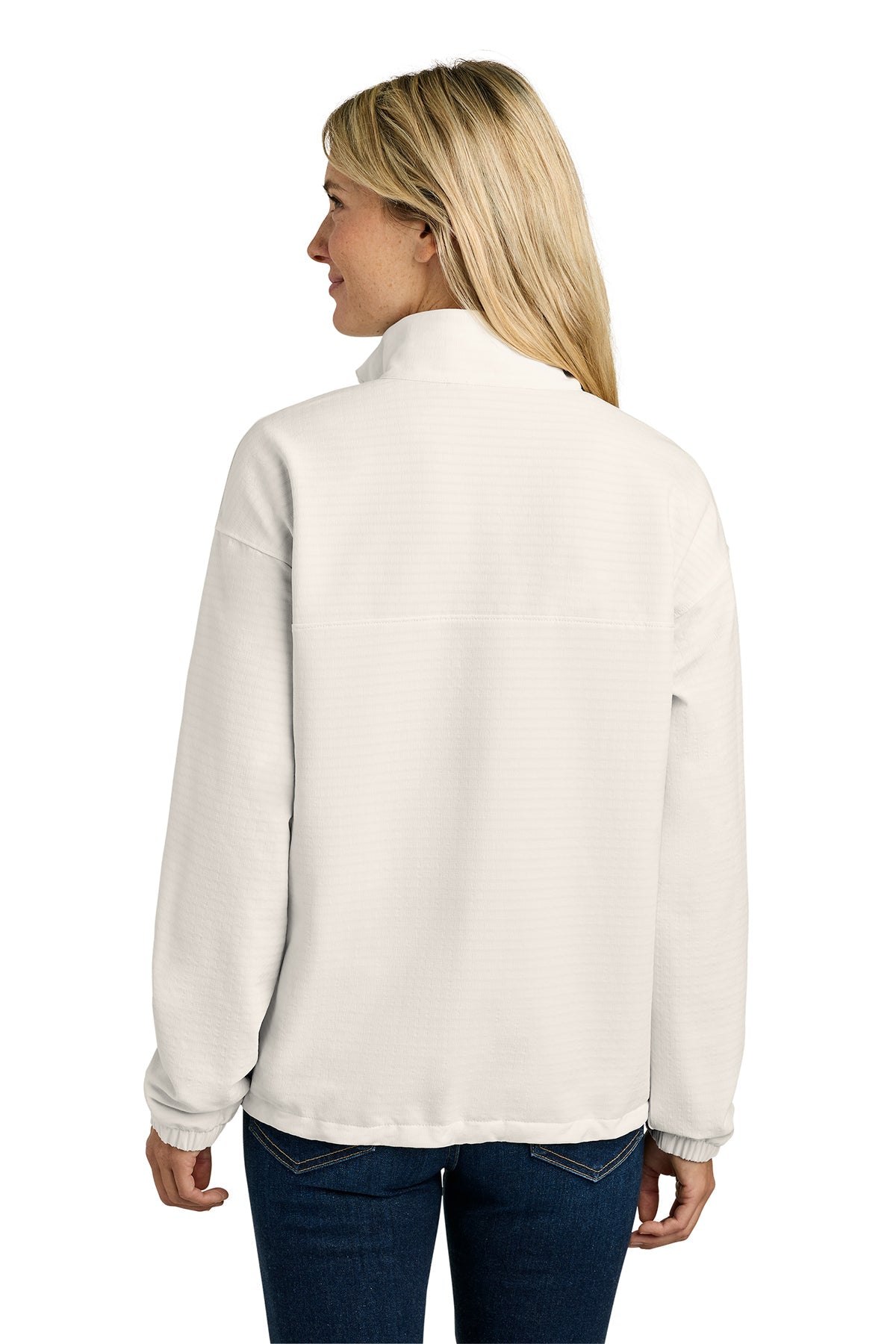 The North Face Womens Mountain Horizon Custom Jackets, White Dune