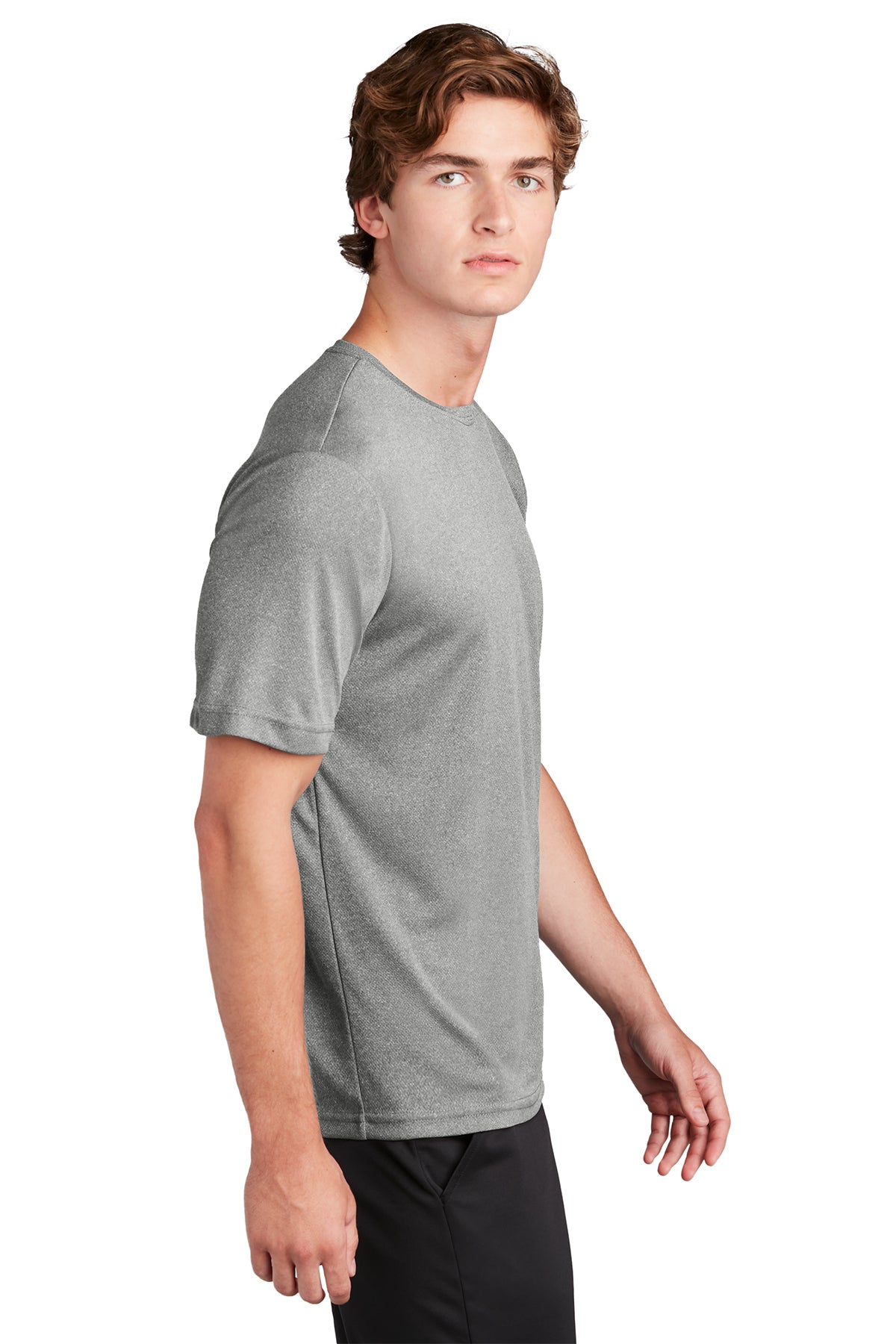 Sport-Tek PosiCharge Custom RacerMesh Tee's, Grey Heather [Hearthside ]