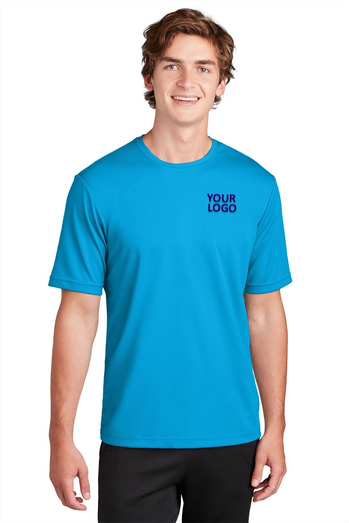 Sport-Tek PosiCharge Branded RacerMesh Tee's, Pond Blue [Saffire LLC]