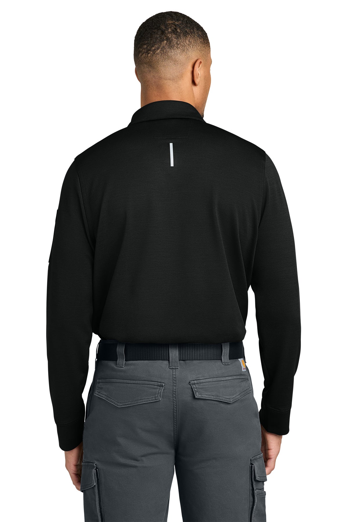 Carhartt FLD & RSCU Long Sleeve Polo, Black