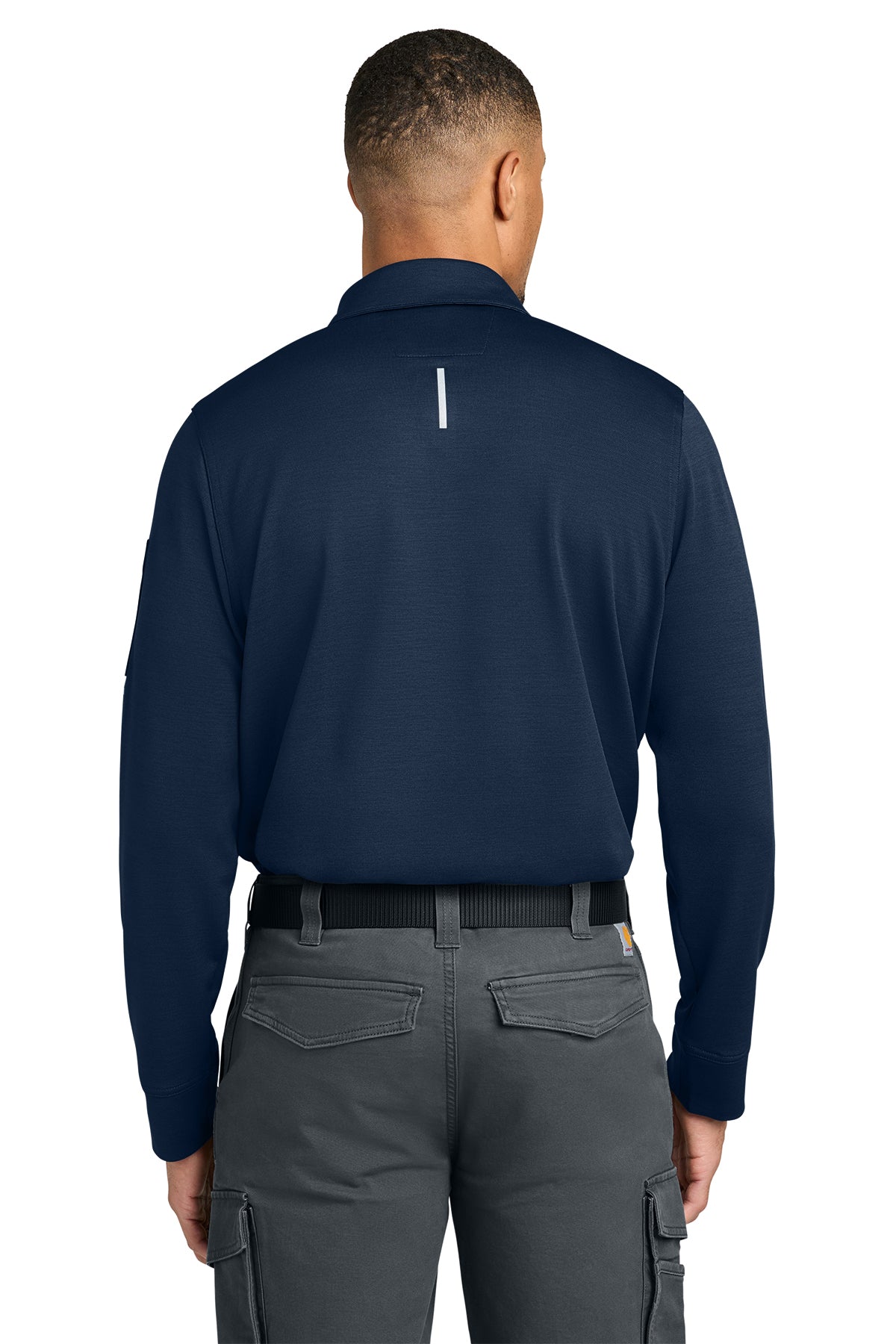 Carhartt FLD & RSCU Long Sleeve Polo, Dark Navy [Dunbar]
