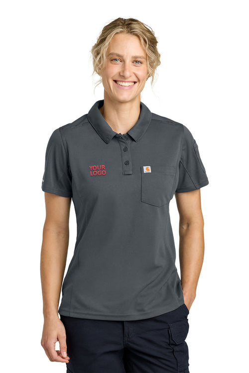 Carhartt FLD & RSCU Polo, Pewter