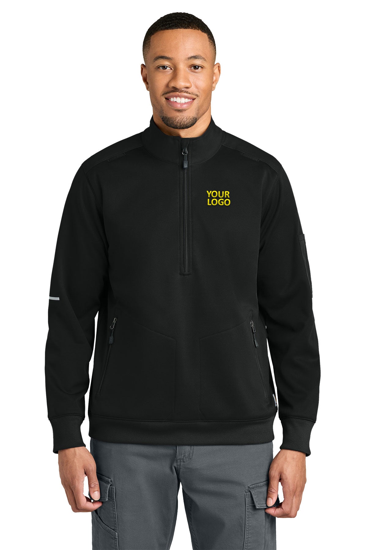 Carhartt FLD & RSCU 1/2-Zip Mid-Layer, Black