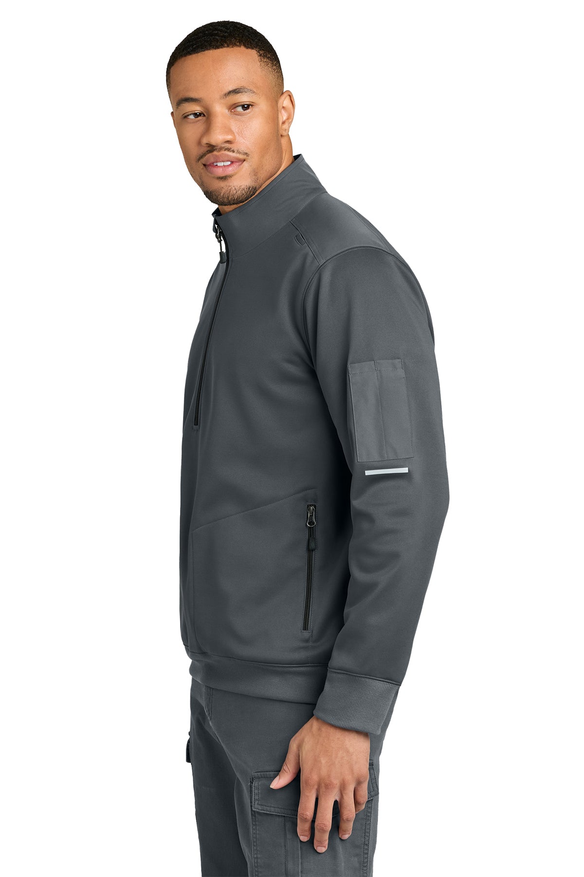 Carhartt FLD & RSCU 1/2-Zip Mid-Layer, Pewter