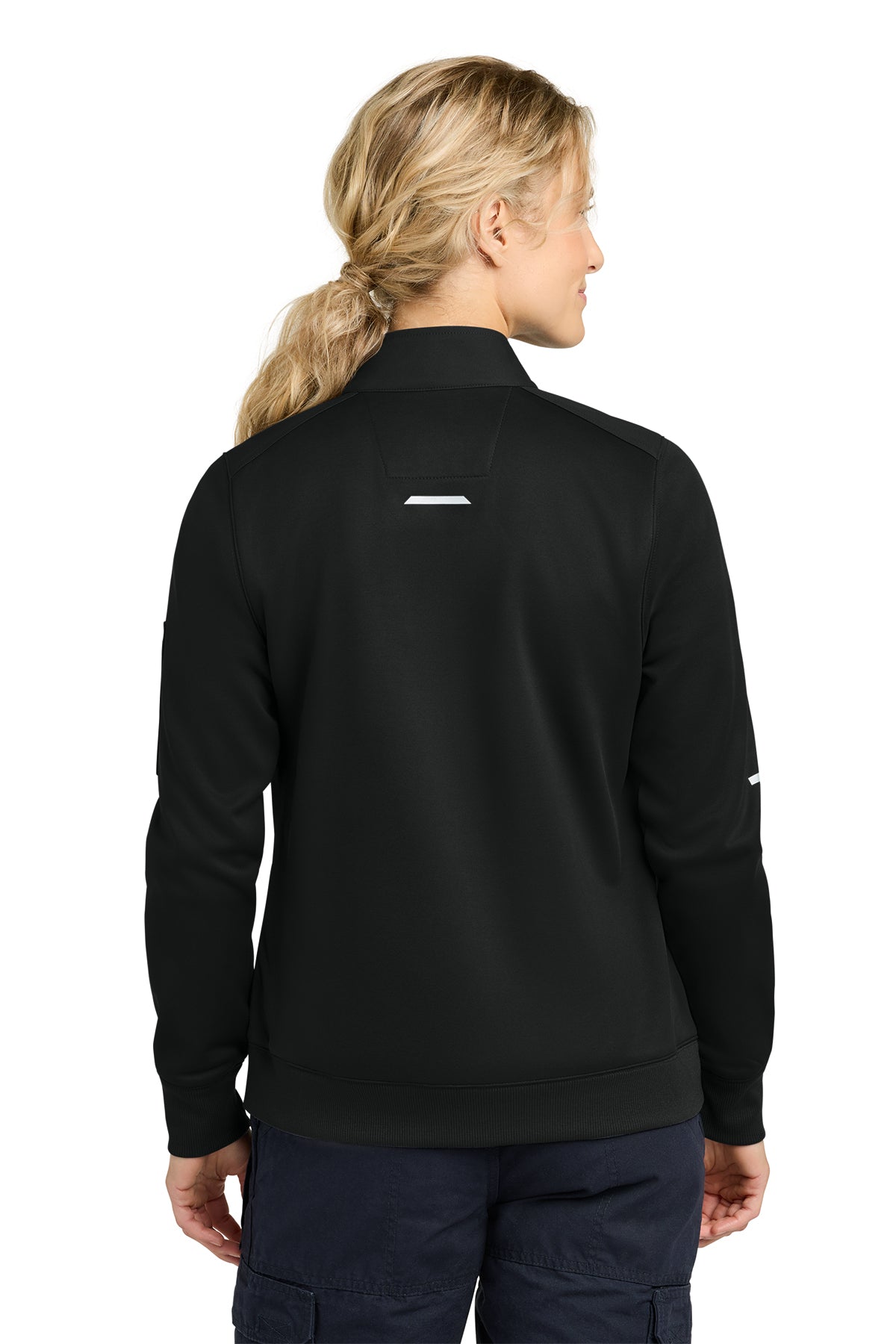 Carhartt Womens FLD & RSCU 1/2-Zip Mid-Layer, Black