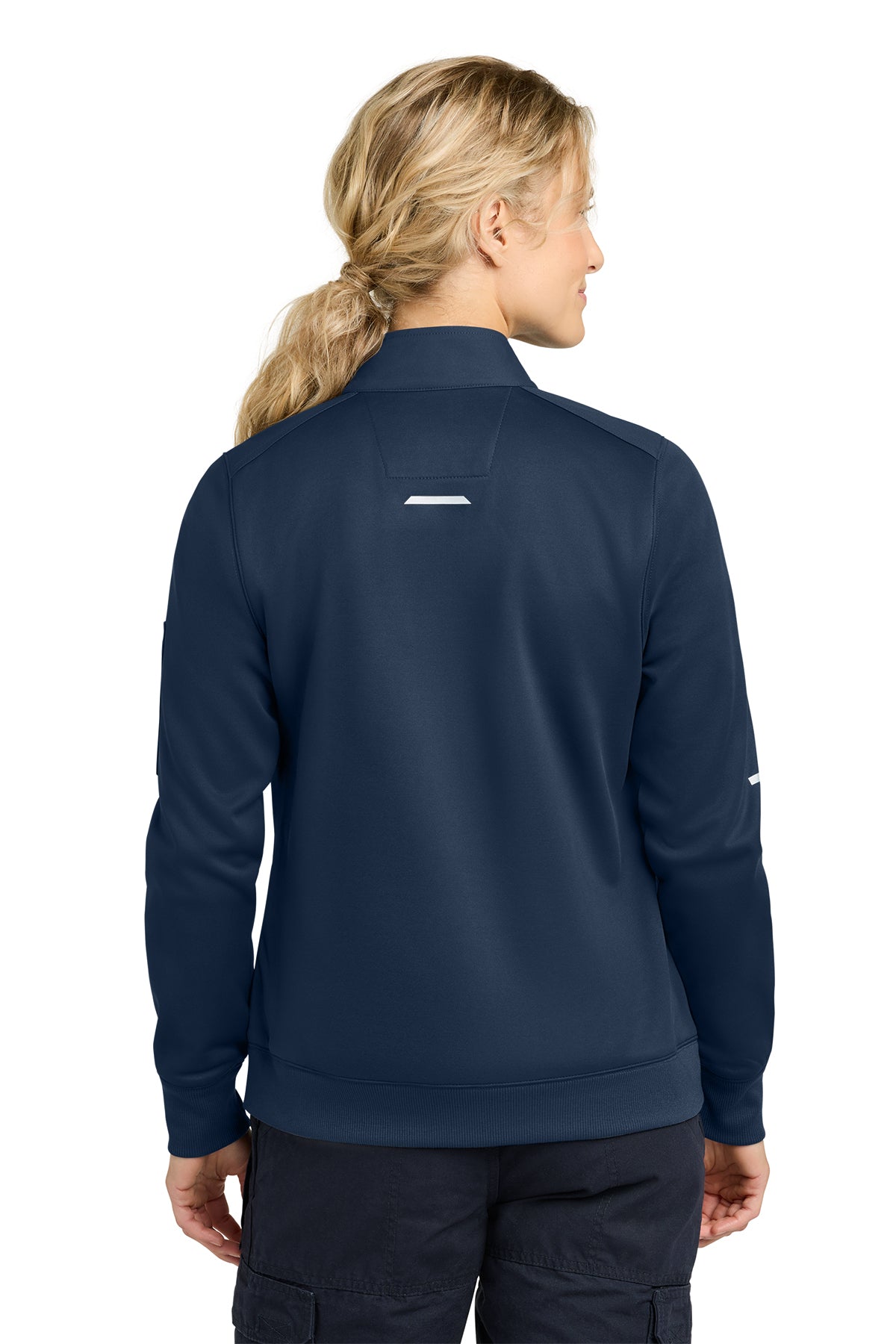 Carhartt Womens FLD & RSCU 1/2-Zip Mid-Layer, Dark Navy