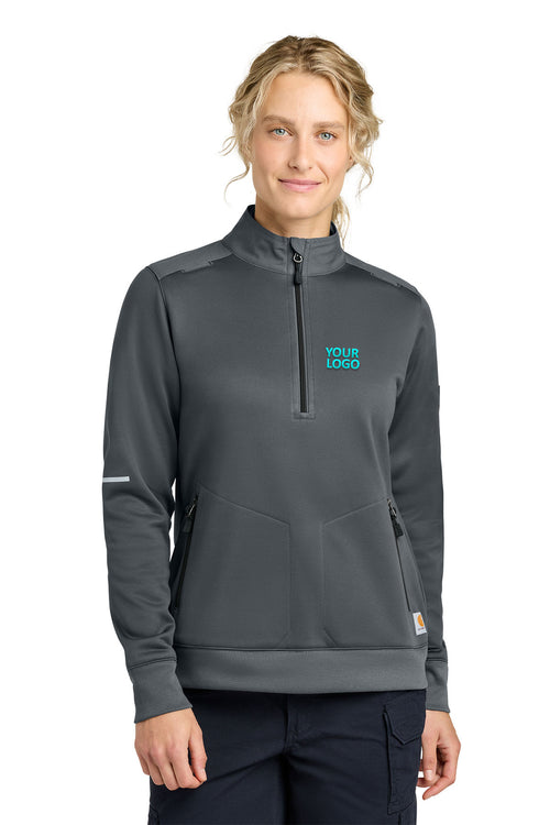 Carhartt FLD & RSCU 1/2-Zip Mid-Layer, Pewter
