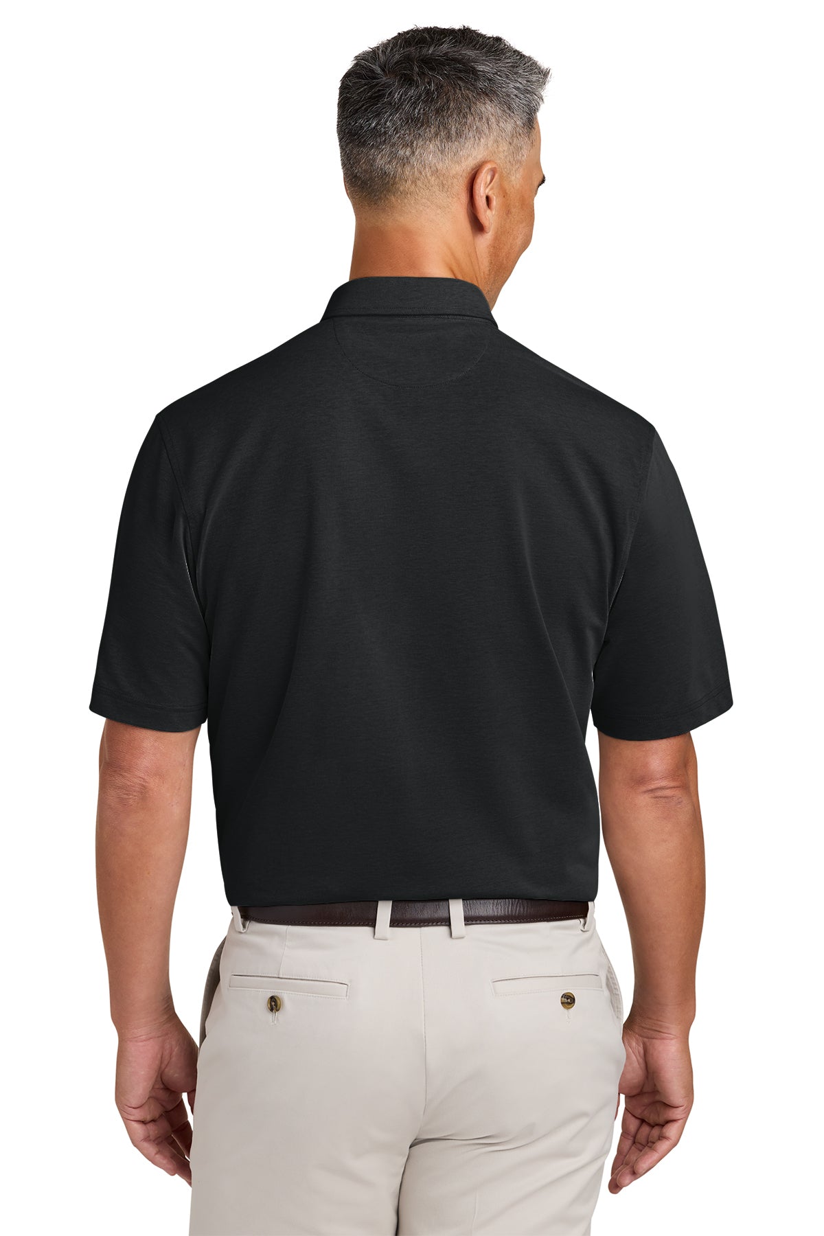 Brooks Brothers Pinpoint Pique Dress Custom Polos, Black