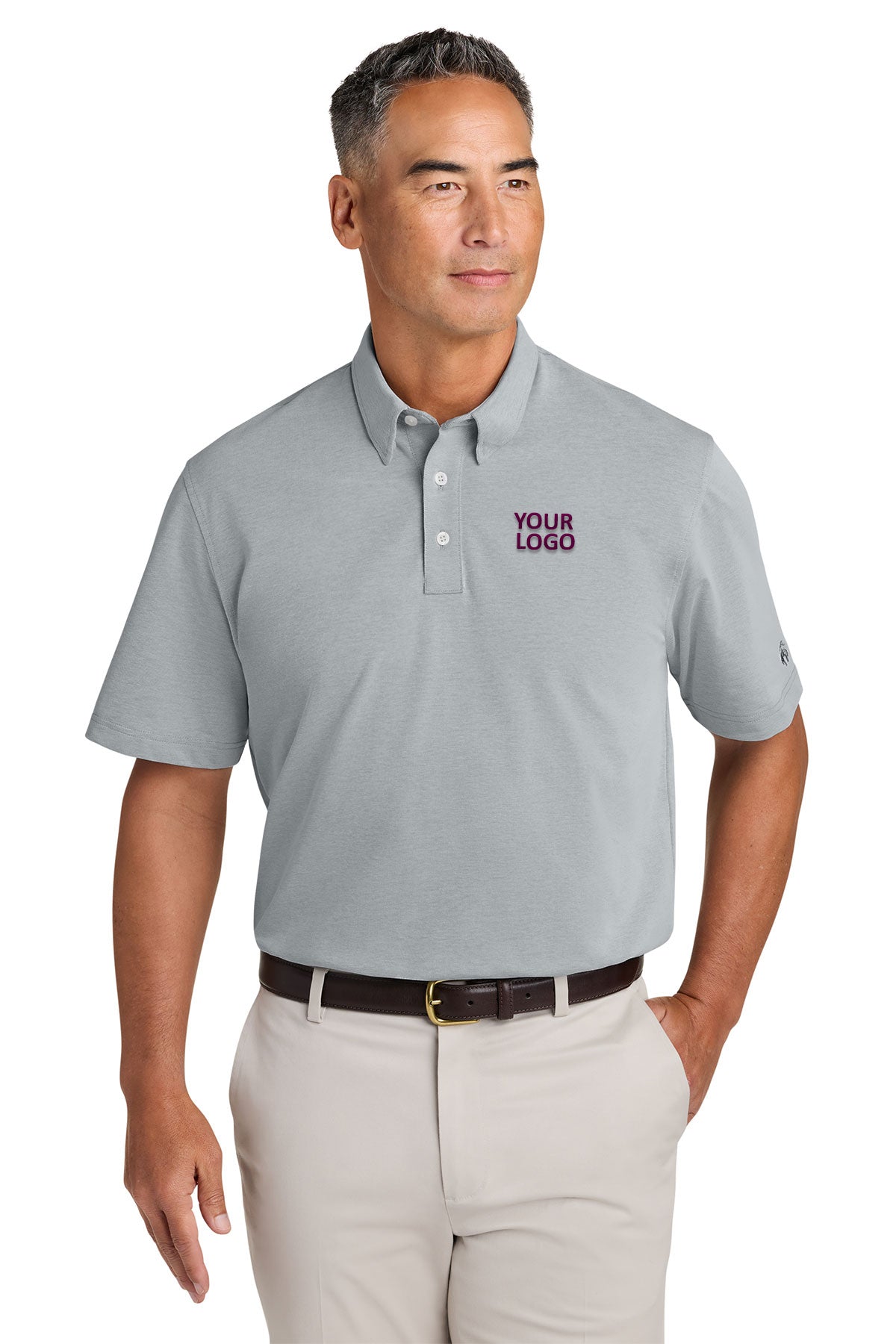 Brooks Brothers Pinpoint Pique Dress Custom Polos, Grey [Adam Equipment]