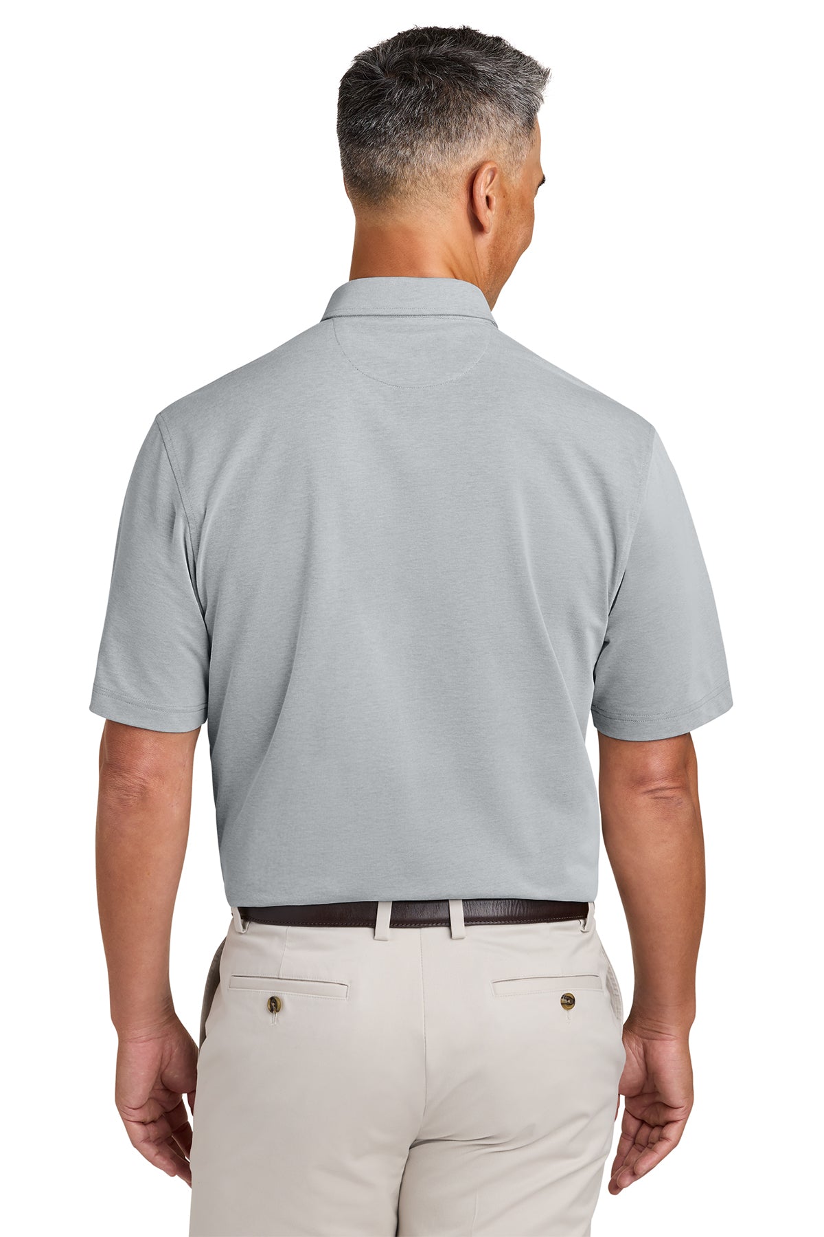 Brooks Brothers Pinpoint Pique Dress Custom Polos, Grey [Adam Equipment]
