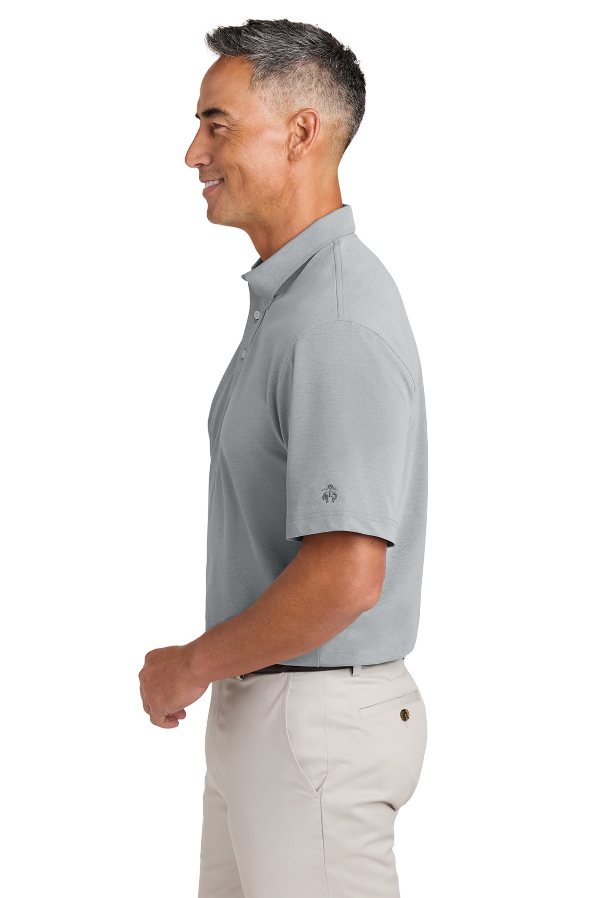 Brooks Brothers Pinpoint Pique Dress Custom Polos, Grey [Adam Equipment]