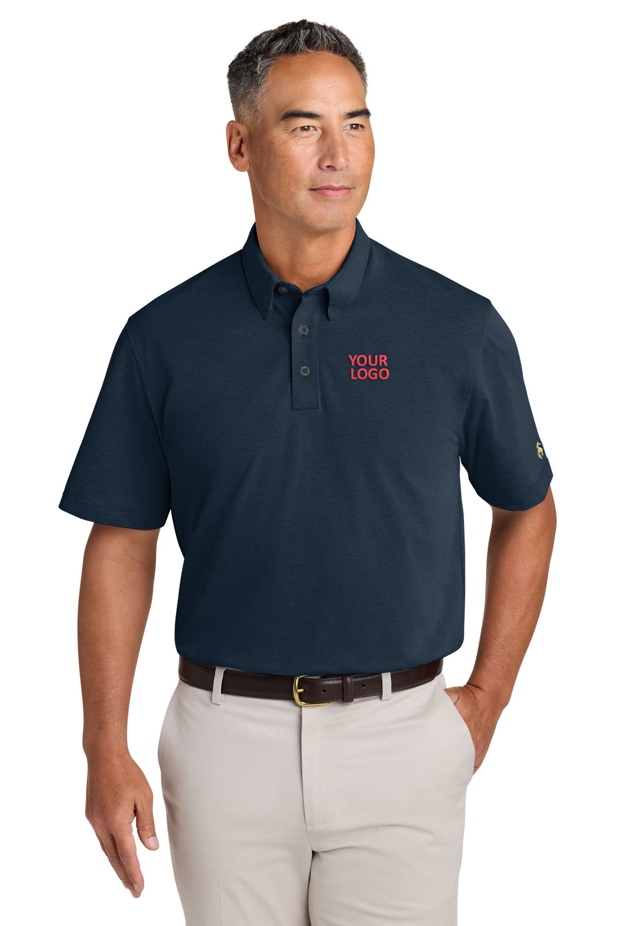 Brooks Brothers Navy BB18222 custom logo polo shirts