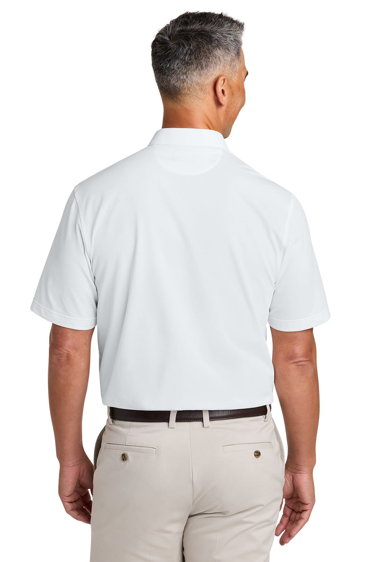 Brooks Brothers Pinpoint Pique Dress Custom Polos, White [Adam Equipment]