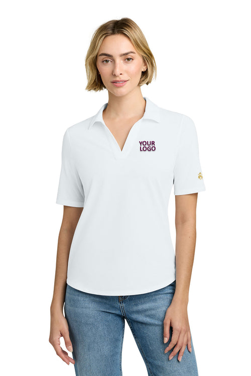 Brooks Brothers Pinpoint Pique Dress Polo, White [Adam Equipment]