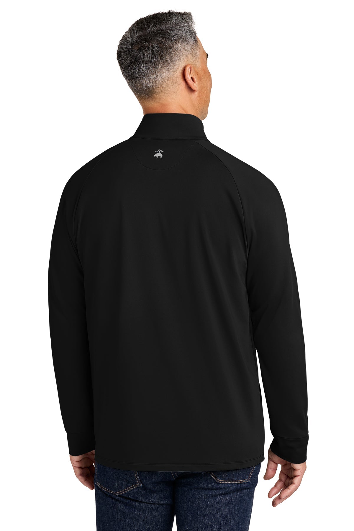 Brooks Brothers Luxe Performance Custom 1/4-Zips, Black [Mechanical Solutions]